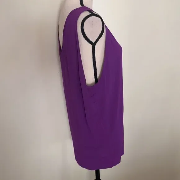 NWT Helmut Lang Purple Jersey Faint Tank Top Sz M - Picture 7 of 10